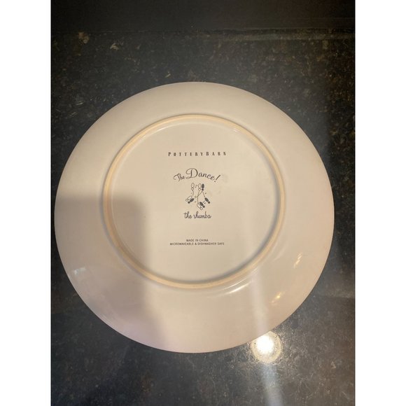 Pottery Barn 10" Lets Dance "Rhumba" Plate - Picture 6 of 7